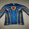 Super Vee with Heart Long Sleeve Blue t shirt